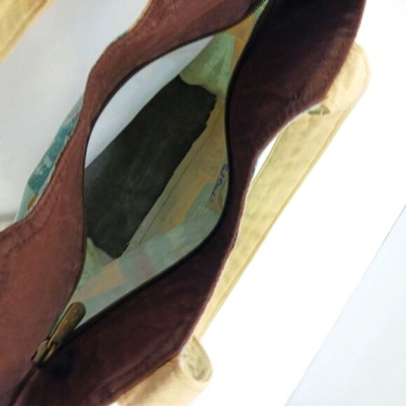 Paul Brent Seaside Blue and Tan Tropical Tote Bag Sturdy Canvas Beach Resort.... - Picture 7 of 11